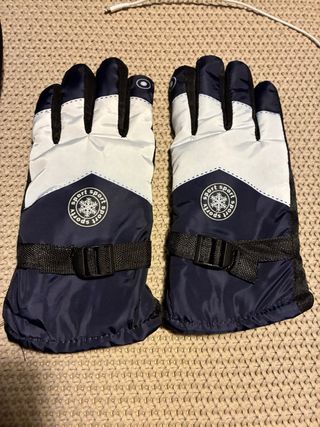 Gafas de esquí y guantes talla m-l con funda