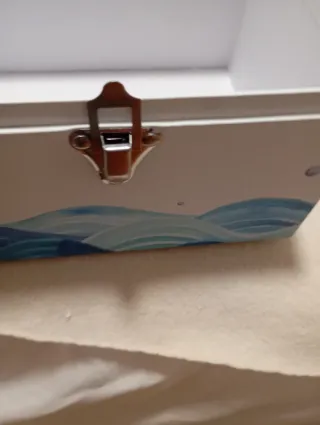 Caja joyero decorada con motivos marinos