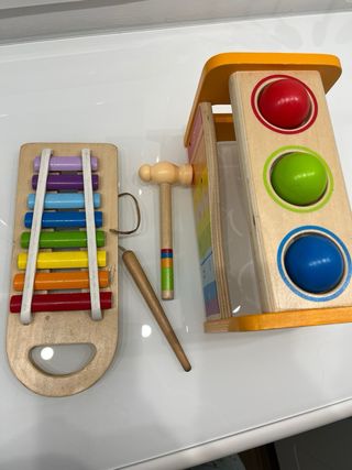 Juguete Hape Madera Xilófono Bolas