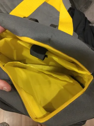 Mochila Rubius Virtual Hero Gris y Amarilla