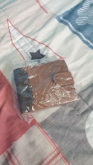 ☆ Cartera Hombre MenBense Piel Beige/Marrón