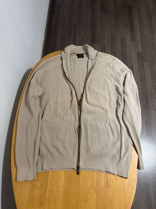 Jersey Massimo Dutti Beige Cremallera