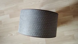 Tulipa para lámpara tela y metal