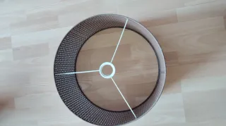 Tulipa para lámpara tela y metal