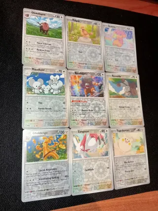 81 Cartas Pokémon REVERSE