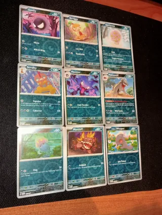 81 Cartas Pokémon REVERSE