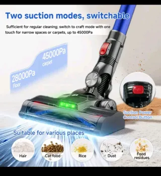 Aspirador 45000Pa 2 Modos Succión