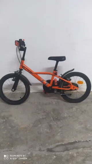 Bicicleta infantil naranja