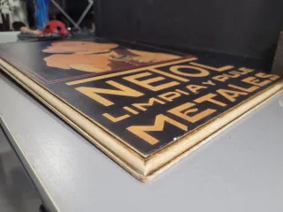 Cartel Netol Madera Reproducción Años 90