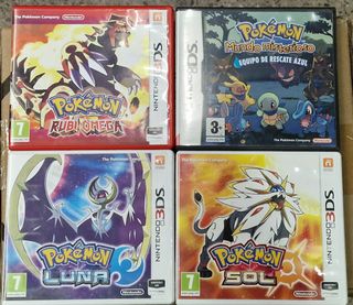 Pack 4 Juegos Pokémon NDS/3DS