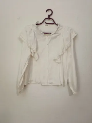 Blusa DODO bordada blanca talla única