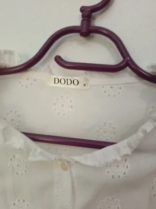 Blusa DODO bordada blanca talla única
