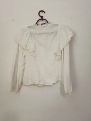 Blusa DODO bordada blanca talla única
