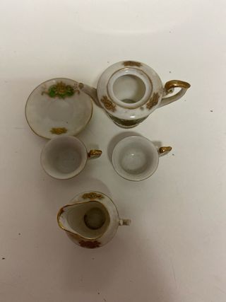 Serviço miniatura porcelana antigo
