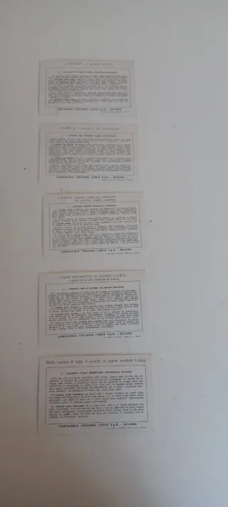 Lotto 29 figurine storiche Liebig anni '60