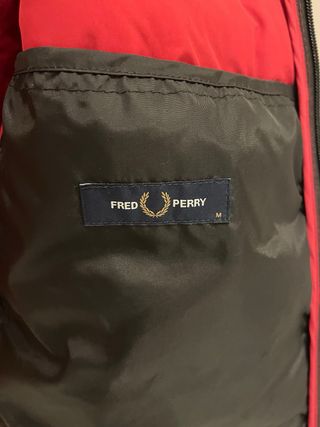 Anorak Fred Perry Rojo Talla M