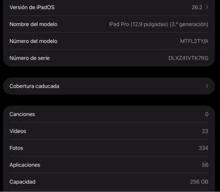 iPad Pro 12.9 3ª Gen Gris Espacial