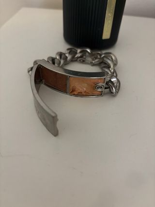 Pulsera Dior Plata Preciosa esclava .