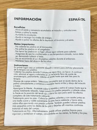 Piedras terapeuticas. Para masaje.