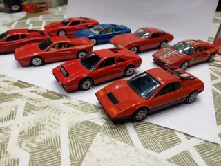 Set 8 modelli Ferrari 1/43 BBurago Polistil