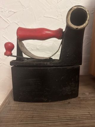 Plancha antigua de carbón