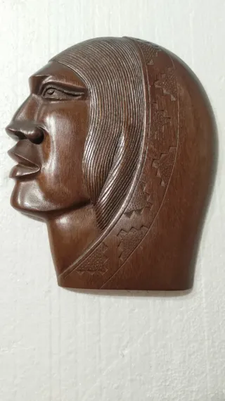 2 Tallas Madera Sudamericanas Hombre y Mujer