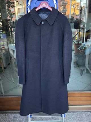 Cappotto Sartoriale Blu Cashmere e Lana