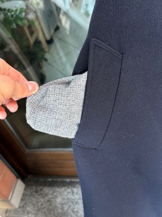 Cappotto Sartoriale Blu Cashmere e Lana