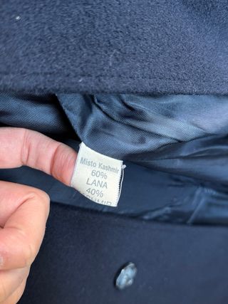 Cappotto Sartoriale Blu Cashmere e Lana