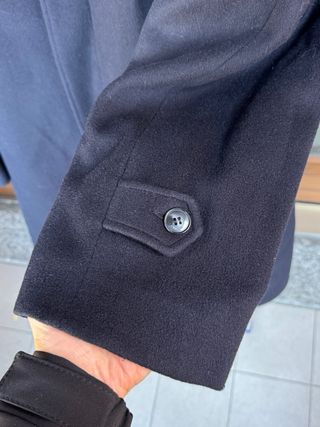 Cappotto Sartoriale Blu Cashmere e Lana