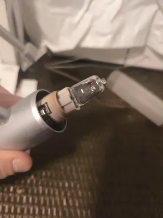 Aplique lámpara bajo consumo plata/transparente