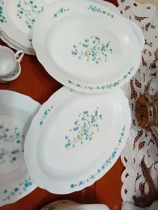 Vajilla Arcopal Flores Azules