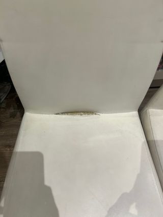 Juego de 2 sillas de comedor blancas