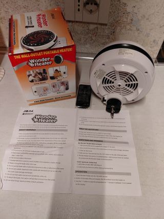 Stufetta elettrica Wonder Heater 900w+telecomando