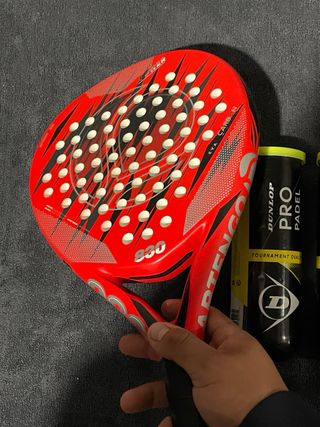 Pala de pádel Artengo + 2 botes Dunlop