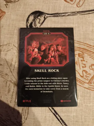 Stranger Things Topps Zerocool Carta Skull Rock