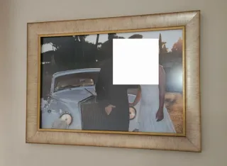 Marco de madera dorado