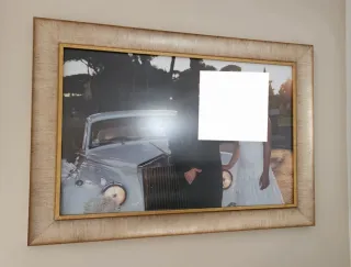 Marco de madera dorado