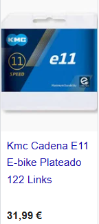 Cadena kmc 11 Velocidades
