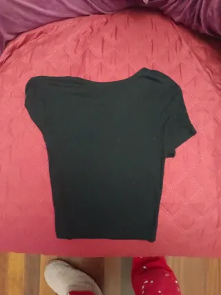 Camiseta Zara Negra Talla XS