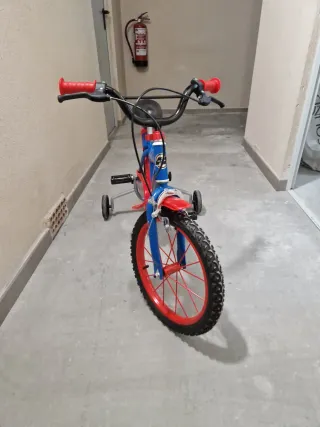 Bicicleta Spiderman niño