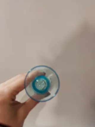 Conjunto 2 Castiçais Vidro Azul e Coral