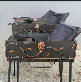 Barbacoa forgiata artigianale