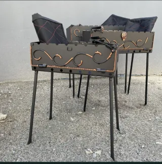 Barbacoa forgiata artigianale