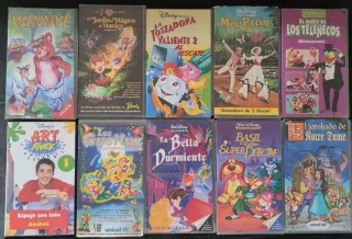 Lote Películas VHS Disney Clásicos y más