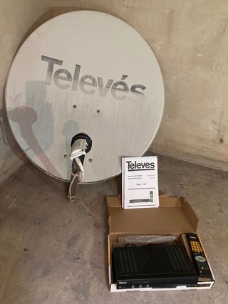 Antena y receptor satélite digital TELEVÉS
