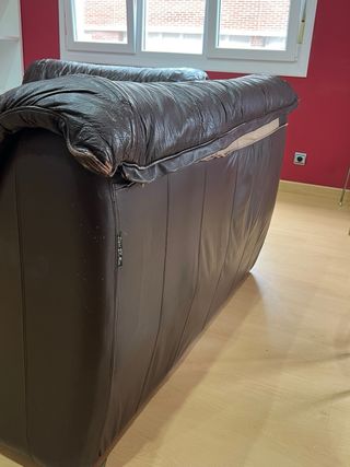 2 Sofás de Cuero Marrón