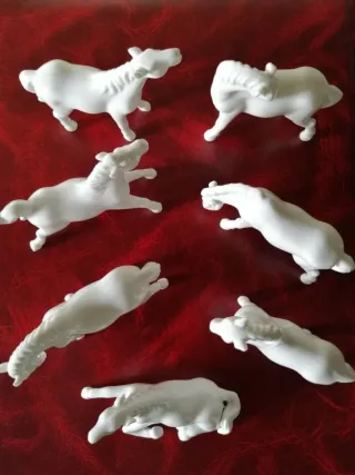 Caballos de porcelana de 1960