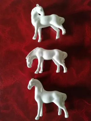 Caballos de porcelana de 1960