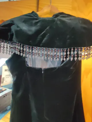 Vestido vintage terciopelo negro